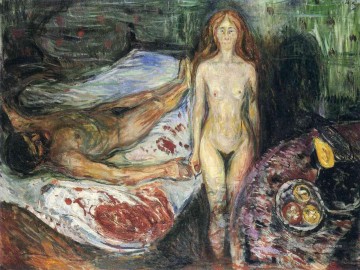  munch art - mort de marat i 1907 Edvard Munch